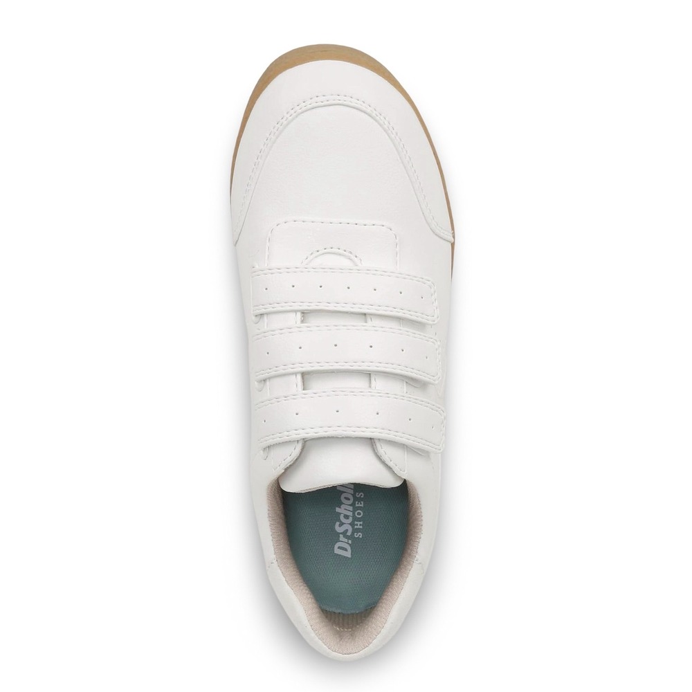 Dr. Scholls Daydreamer Womens White Triple Strap Hook Loop Court Sneaker 7.5 M - Picture 3 of 12